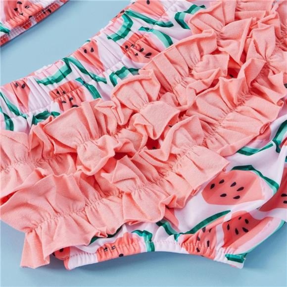 NEW Toddler Girl Swimsuits Infant Baby Bikini Sets Swimwear Summer Beach Outfit - Picture 7 of 7